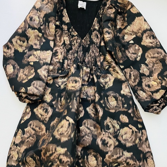 Misa Los Angeles Black and Gold Dress - Picture 3 of 4